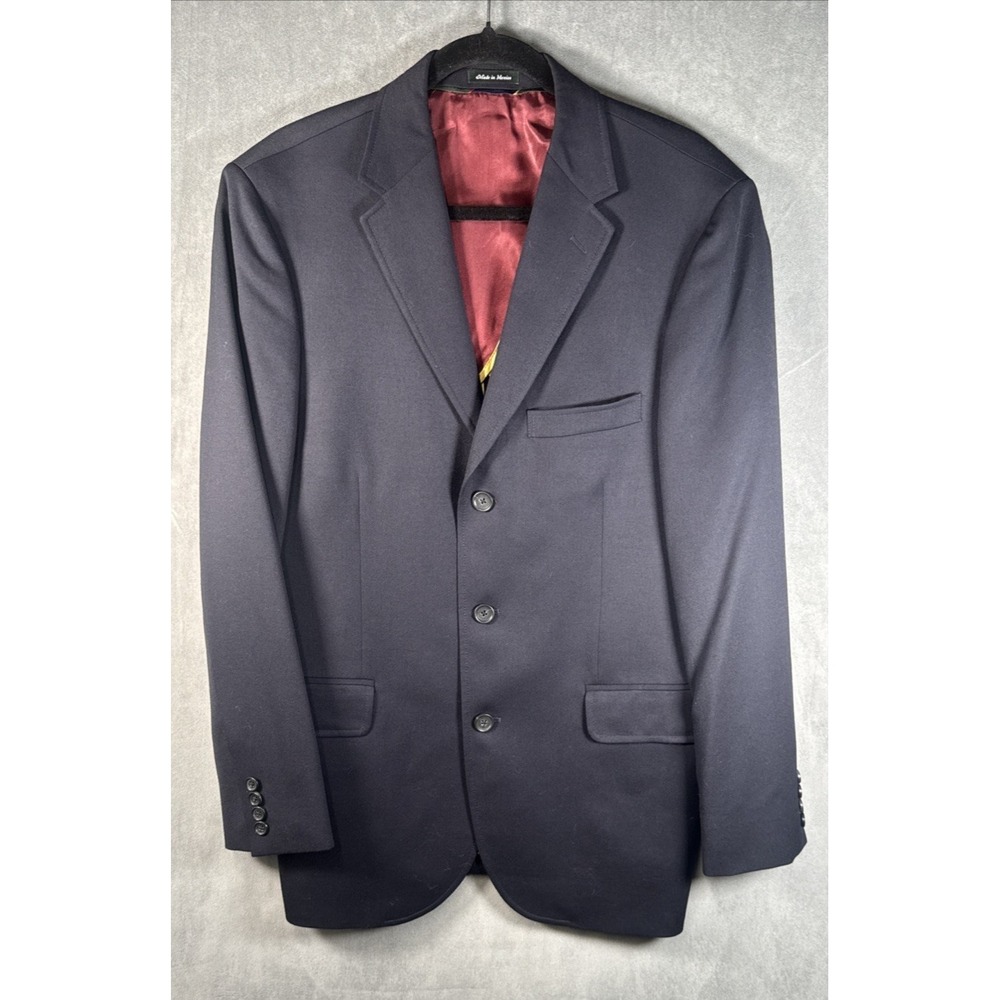 J. Crew Legacy‎ Blazer Coat Mens 40R Navy Blue Wool 3 Button Sport Preppy NWT
